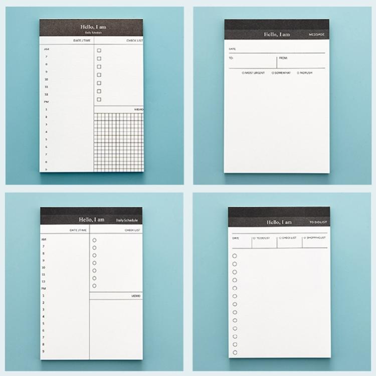 Small Checklist Notebook Tearable 50 Sheets Notepads Daily Schedule Small Memopad Writing Pad for Daily Task Note Memos