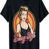 Pinup Girl Sassy Style Vintage American Retro Girls Outfit T-Shirt