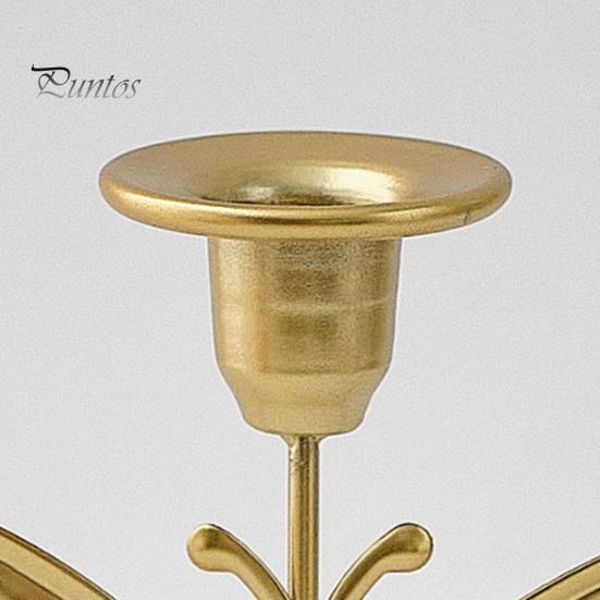 Classic Retro Candle Decor Vintage Metal Holder, Romantic Candlestick Dinner Table Centerpiece, Rustic Pillar Holder Aged Texture for Wedding