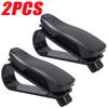 1-4pcs Car Glasses Holder Built-in Sponge Stand Sunglasses Clip Card Ticket Fastener 180°Double Buckle Auto Interior Accessories
