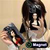 Angel Jolie Glass MagSafe Mobile Phone Case for iPhone 17 16 15 14 13 12 11 Air Pro Max Plus Mini Colorful Cover