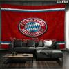 FC Bayern Munchen Custom Name Wall Tapestry Aesthetic Wall Hanging Printed Fabric Blanket Decorative Tapestries for Bedroom Living Room Home Decor