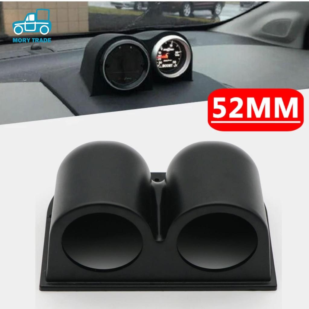 Morytrade Meter Cover, 2.0 Inches (52 Mm), Black, General Purpose, Tachometer, 2.0 Inches (52 Mm)