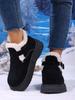 Birkenstock Damen 2025 Fleece-gefütterte Winter-Loafer mit dicker Sohle: Warme, pelzige, lässige Schneestiefel