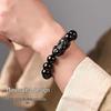 Obsidian Pixiu Zodiac Birth Buddha Beads Bracelet for Luck and Peace, Unisex