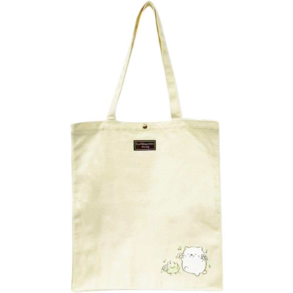 Hatayama Shoji Tote Bag, Colored Canvas, Drawing, Sumikko Gurashi Cat, Approx. H40 x W36 x D12cm, 34203189