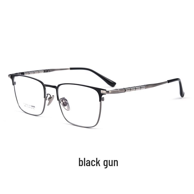 Bestfen 9009T Semi-Titanium Retro Eyeglass Frame with Rising Bamboo Joint Design