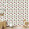 Christmas wallpaper white and red for living room and bedroom 50x1000