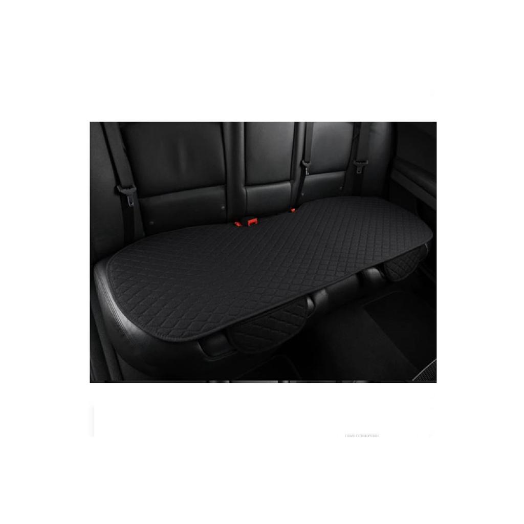 Car Seat Cushion Front And Rear Set 3 Pieces Add Style To Your Car Black Fabric Black