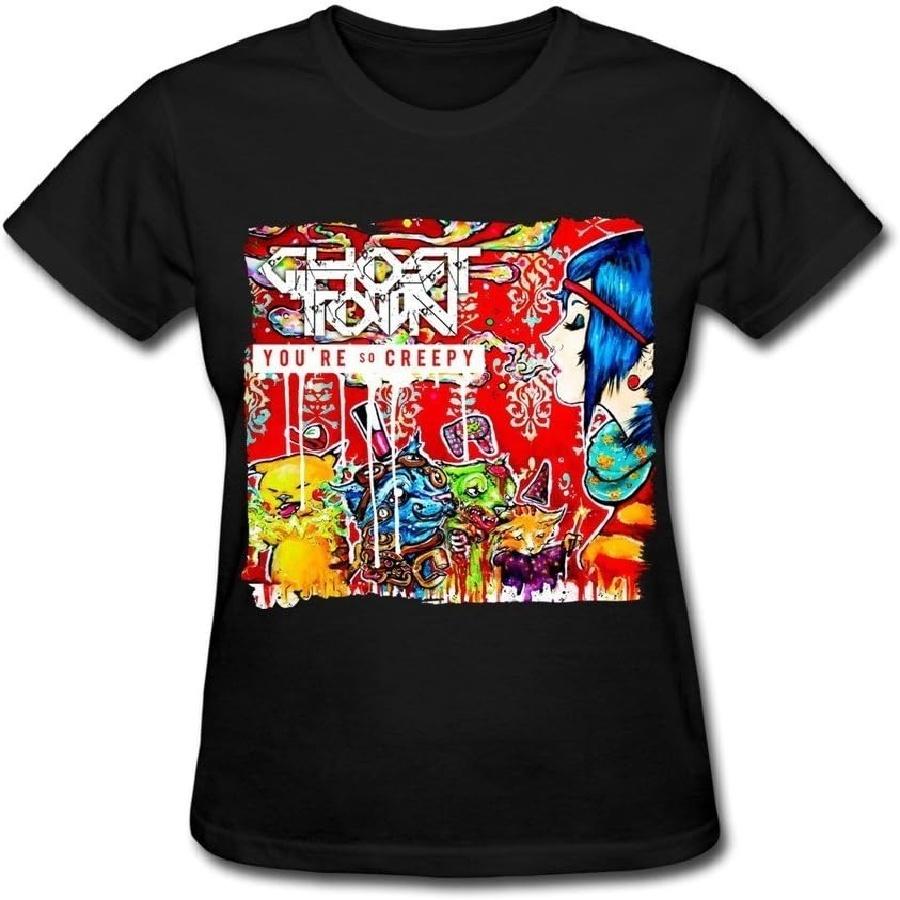 

Anskan Women s Ghost Town Band Art Monster Ghost Town We Heart It T-shirt M Black XXXXXL чорний