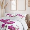 Wild Orchid Petals Three-Piece Quilt Cover Digital Printing Bedding Set Bed Cover