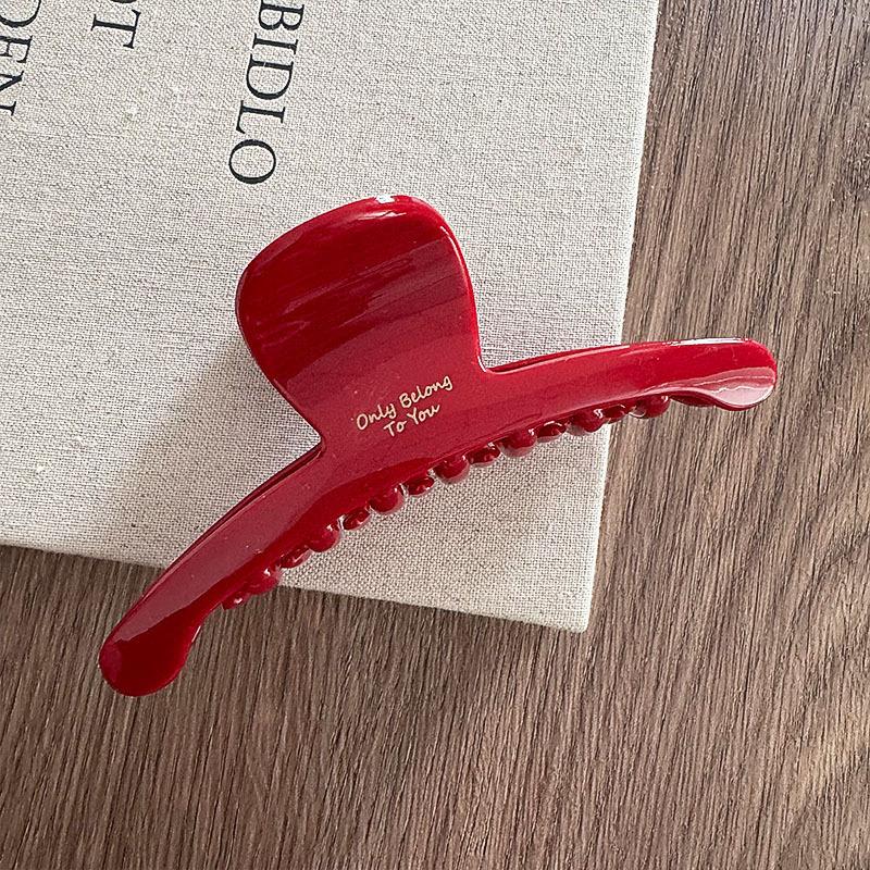 Franse Rode Collectie! Grote gripletters Gold Label Achterhoofd Opgestoken Haai Clip Haaraccessoires Hoofddeksels Haarspeld Haarklauw