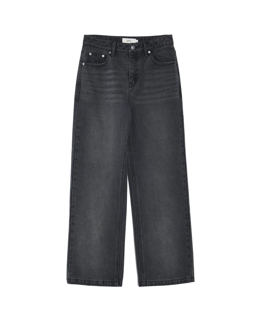 YALE Women'S Straight Denim Pants_Charcoal
