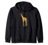 giraffe pirate pirate hat wooden leg zip hoodie
