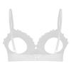 Damen Spitze BH Cutout Gepolstert Bügel Verstellbare Träger Ausgeschnittenes Design Brassiere Unterwäsche