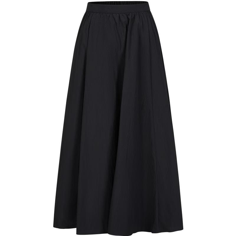 Women s Retro Hepburn Style Pleated A-Line Midi Skirt L