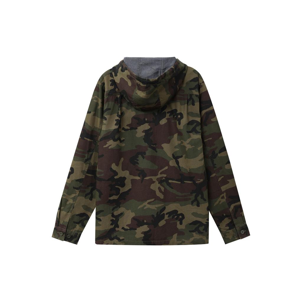 Vans Camouflage Hooded Jacket Men Jackets Green VN0A36JLCMA