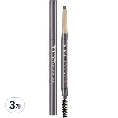 Matita per sopracciglia Perfect Styler Auto 0,15 g, grigio-marrone, 3 pezzi.