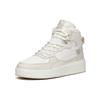 Anta Life Collection Fleece Lined Casual Slip Resistant Abrasion Resistant High top Skateboard Shoes Women's White Gray 922148911-3