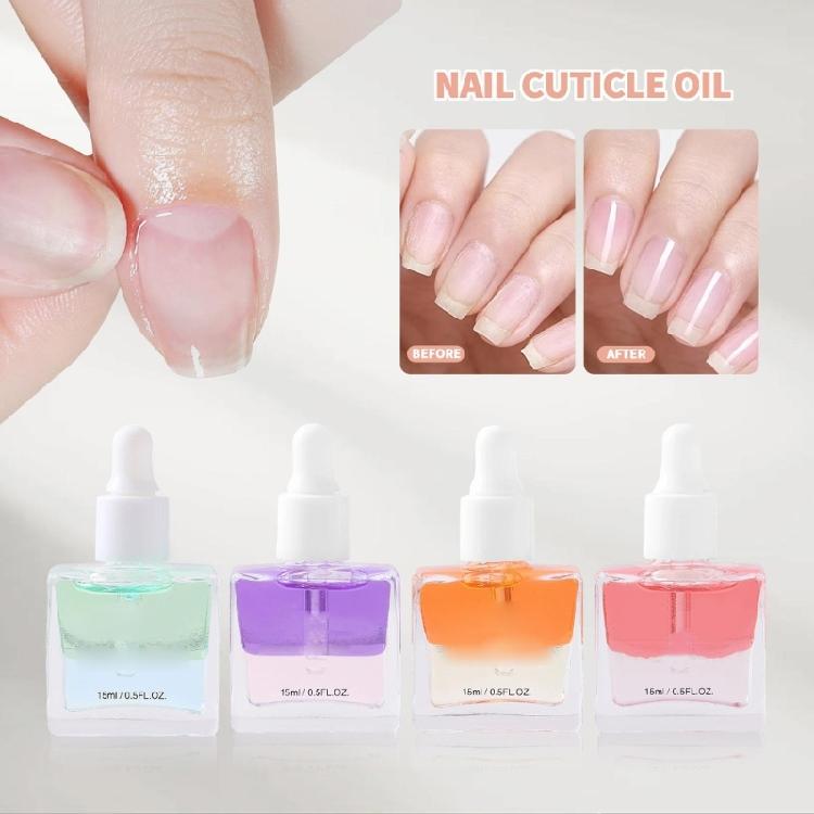 Strengthening Cuticle Oil Two Tone Nourishment Fast Absorption For Fragile Splitting Nail