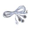 4-in-1-Elektrodenkabel Weiß 4-adriges Druckknopf-Elektrodenkabel Kabel-Leitkabel Elektrischer Massager