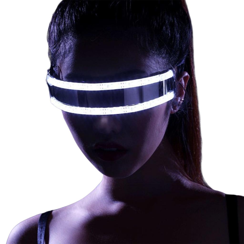 Dance Show Flashing Glasses for Kids Adult LED Punk Glasses for Party Rave Party Eyewear with Dynamic Lighting