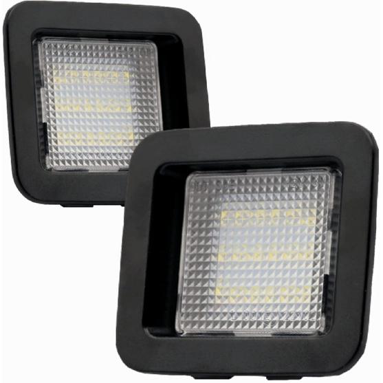

Yankok LED License Plate Lights Compatible with Ford F150 All Models 2015-2020 and F150 Raptor 2017-2020 Thirteenth Generation Black Panel with Clear White Panel with Clear Le