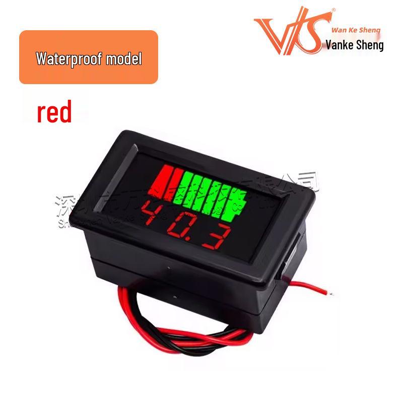 Universal Electric Vehicle Battery Meter for Lead-Acid & Lithium Batteries: Compatible with 12V-72V Systems