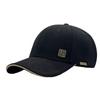 Men's Thick Woolen Winter Baseball Cap with Visor, Plus Velvet Lining, Closed Back, Large Size.