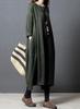 Winter Long Dress for Women Maxi Plus Relaxed Cotton Travel [JINJUDUO] Long-Sleeved Spring, Autumn, - Tunic, Length, Sizes, Fit, Linen,