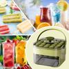Press Ice Cubes Tray 25 Grid Ice Block Mold Tray Cube Maker Home Refrigerator Drawer Ice Bucket Food Grade Kitchen Gadget
