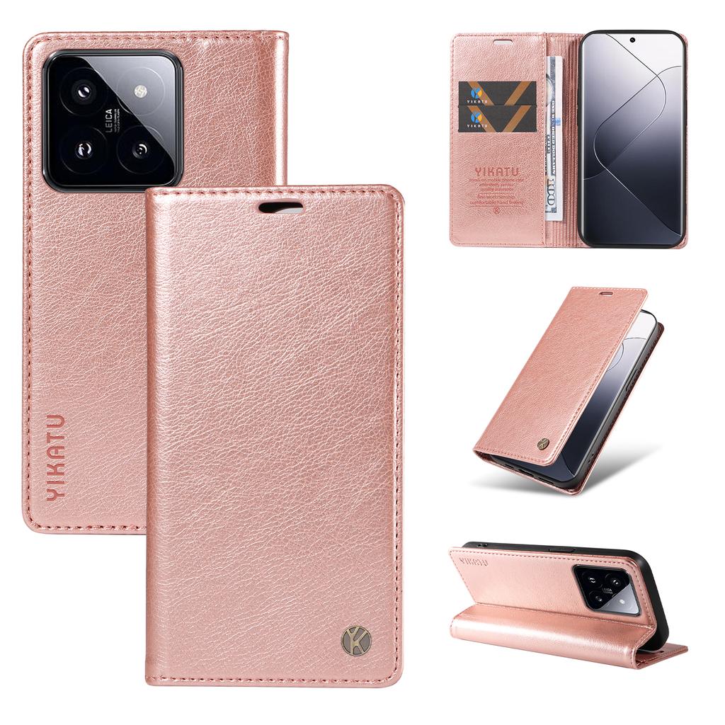 Lichee Pattern PU Leather Card Slots Wallet Phone Case for Xiaomi Redmi 10,9A,9C,Note 13,Poco X6,Redmi Note 12T Pro,13T,13C,C65,Redmi 13...