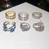 Korean Sweet and Cool Wind Zircon Star Opening Ring Niche High-end Index Finger Ring Light Luxury Personality Temperament Ring Woman
