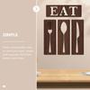 1Set Rustic Wooden Eat Sign Tableware Wall Decor Kitchen Dining Room Wall Art Farmhouse Kitchen Decoration Dining Room Decor