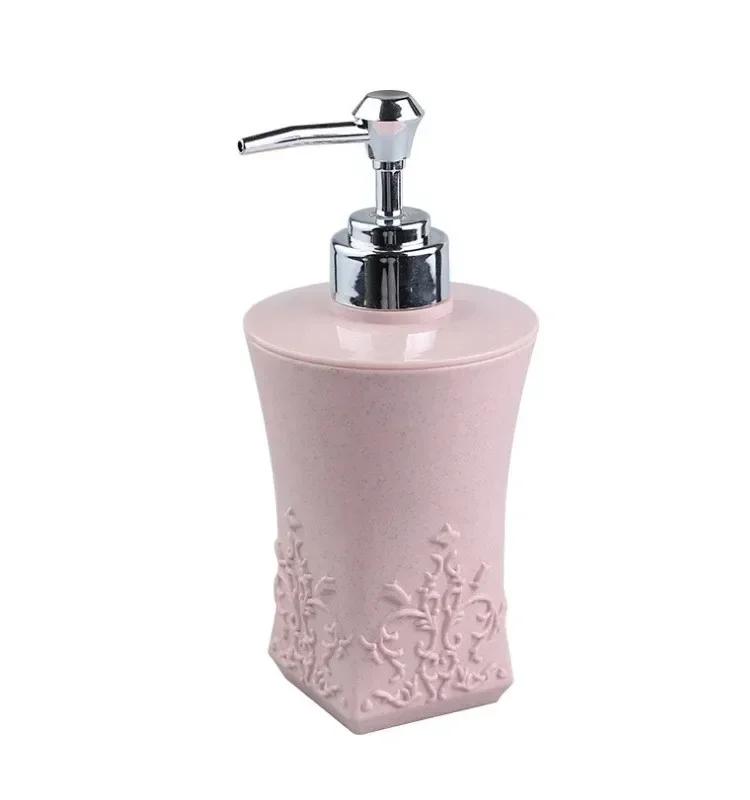 1Pcs European Carved Bath Gel for Household Hotels Body Lotion Dispensing Bottle Shampoo Empty Bottle Press Bottle Lotion Bottle