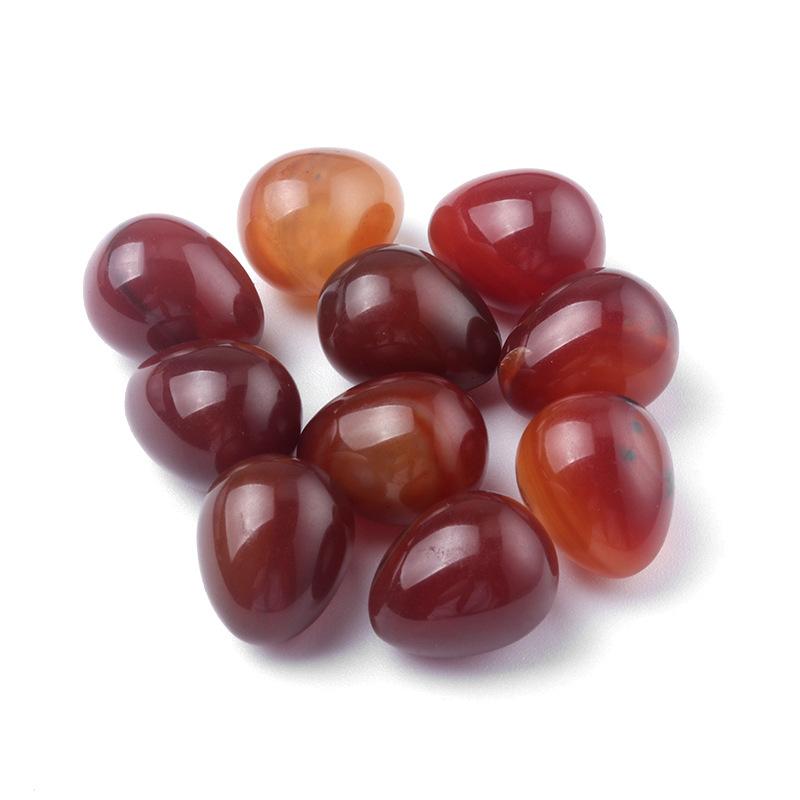 

Яйцевидная форма 20 мм кристалл агатовый камень мини-яйцо внутреннее украшение для дома 1pc