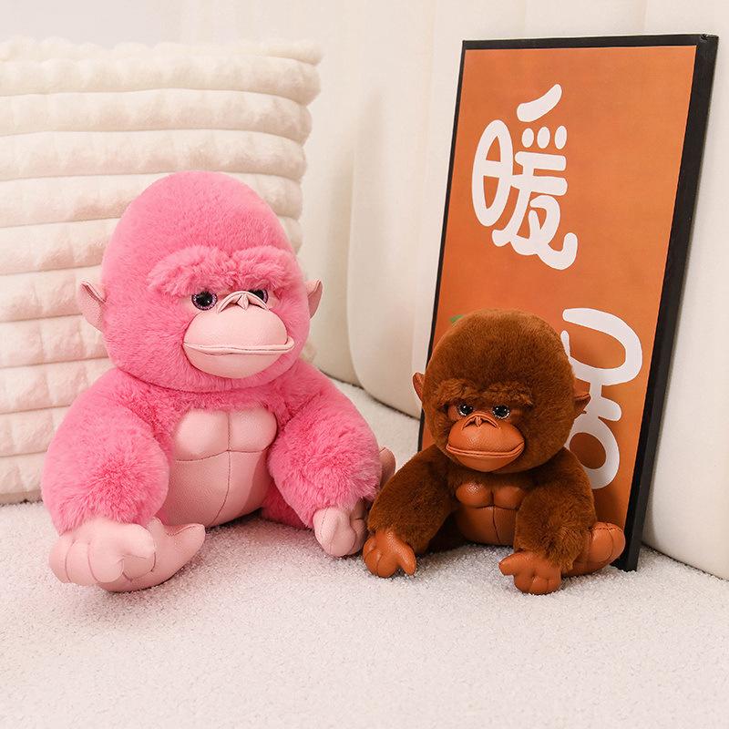 Simulation Gorilla Plush Toy Zoo Doll Doll Gift Child Throw Pillow Birthday Gift