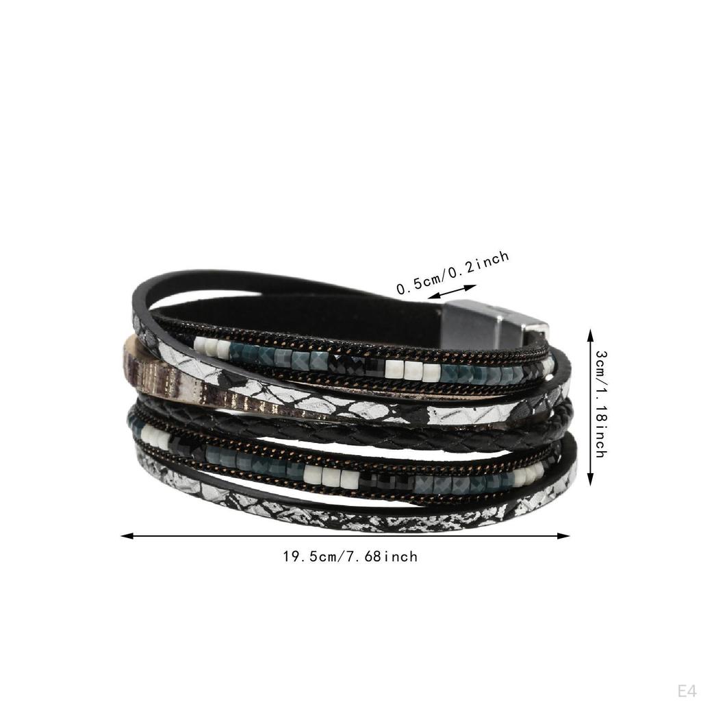 Náramek Obálka Bohy Boho Narozeninový Dárek Vyrobeno Ručně Dekorace Kreativní Vícevrstvý