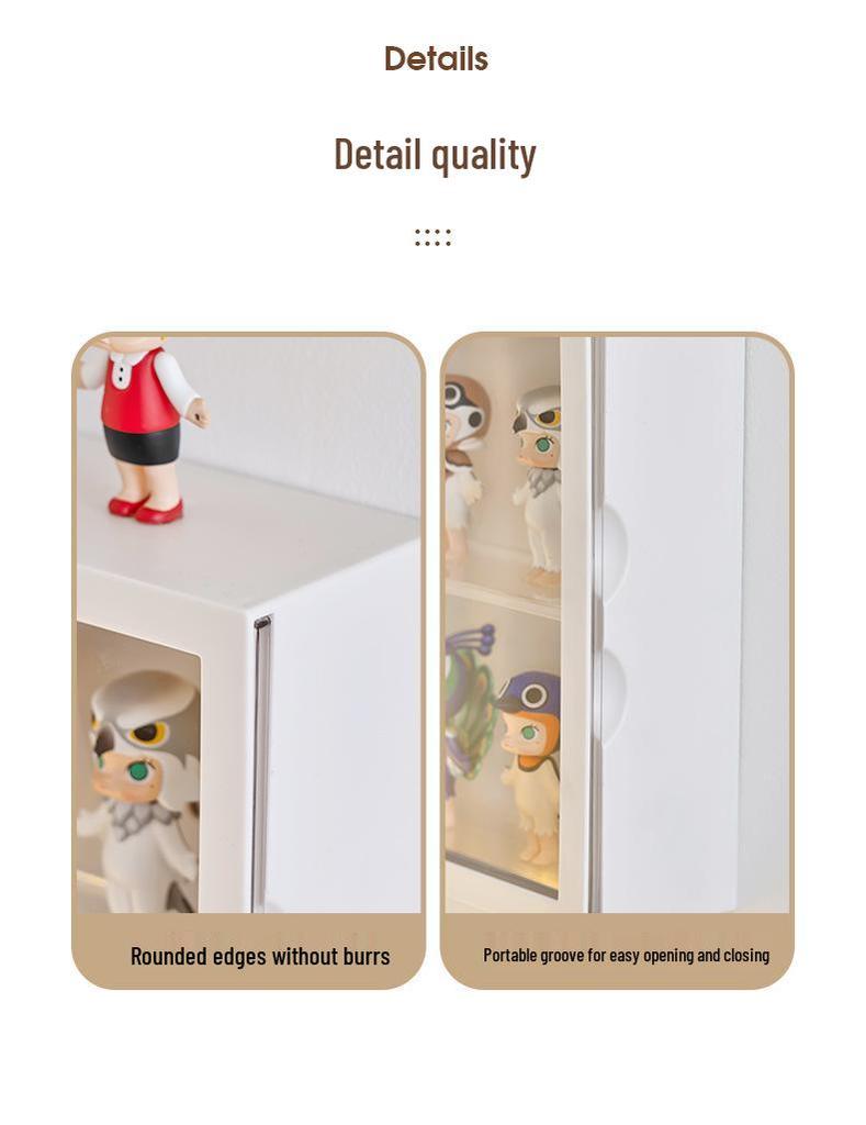 Wall-Mounted Display Rack: Pull-Out Cloth Hanging Cabinet for Blind Box and Pop Mart Figures