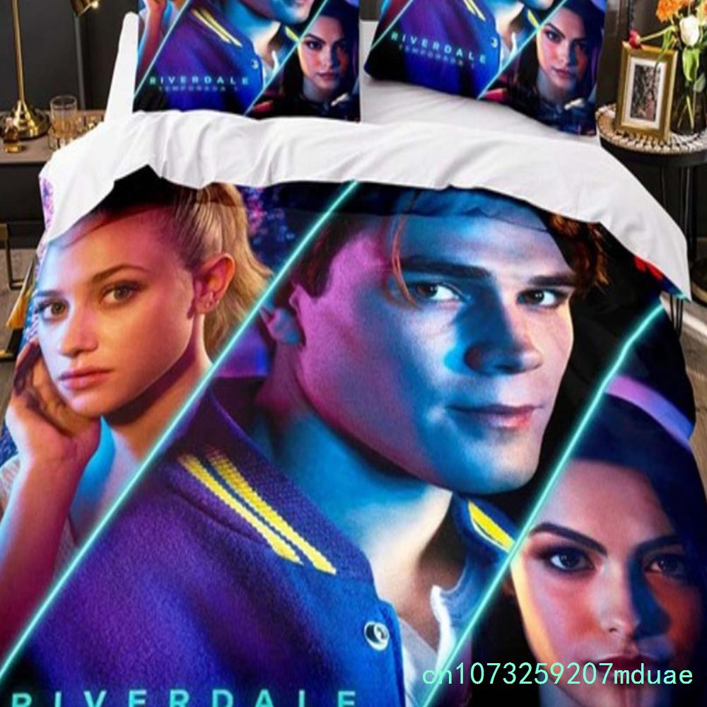 Movie Riverdale Bedding Set Teens Boys Duvet Cover Set With Pillow Cover Comforter Set Single Queen King Full Size New