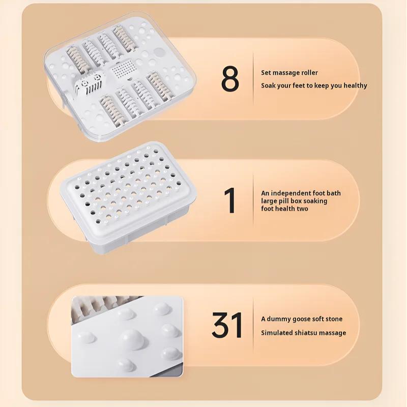Folding foot bath bucket Portable Automatic Home electric massage foot bath Heating and constant temperature fully automatic