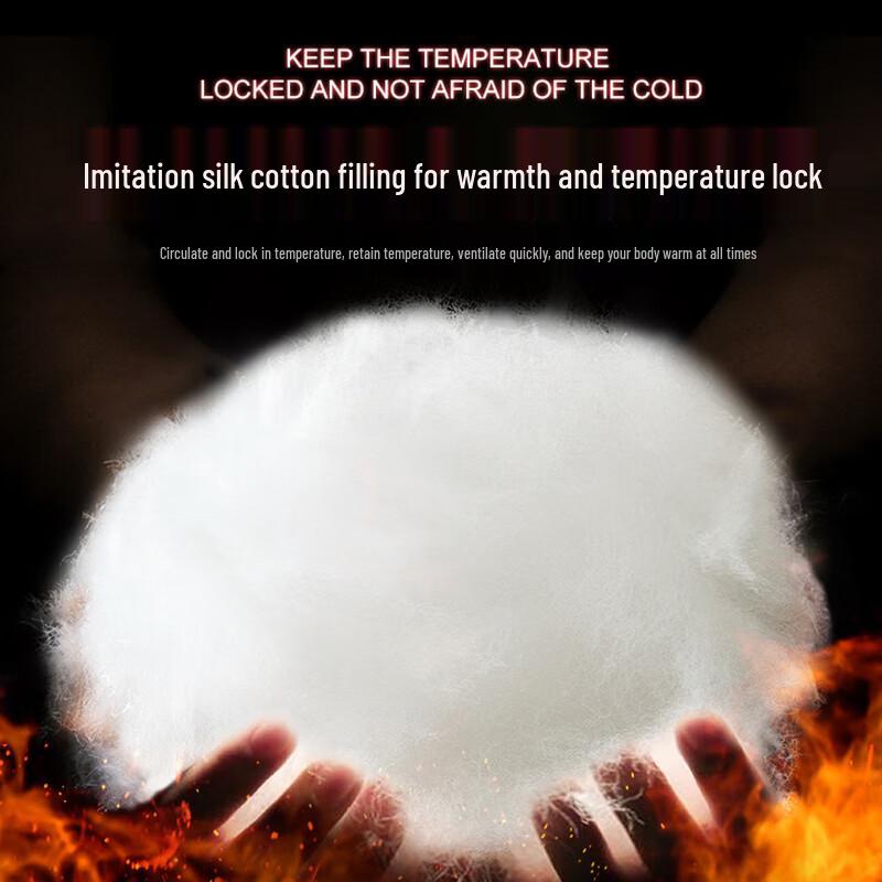 EASTERN CAMEL Unisex Faux Two-Piece Padded Winter Jacket