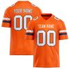 Camiseta de Rugby Personalizada con Nombre y Número del Equipo, Personalizable, DIY, Cuello en V, Naranja, Camiseta Deportiva para Hombre, Holgada, Secado Rápido
