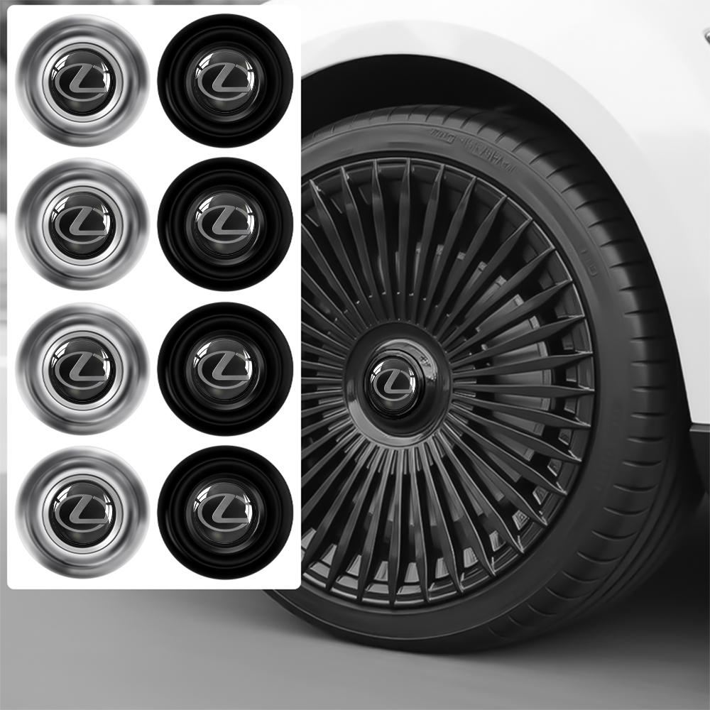4PC For Lexus FSPORT IS200 ES300h ct200h RX350 IS300h IS250 Car Styling Wheel Hub Caps Cover Badge Decoration Auto Accessories AEL1