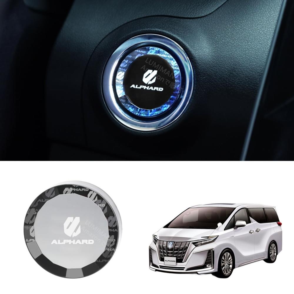 Lumiman Переключатель кнопки запуска двигателя Toyota Alphard 40-й серии Хрустальная крышка кнопки запуска двигателя