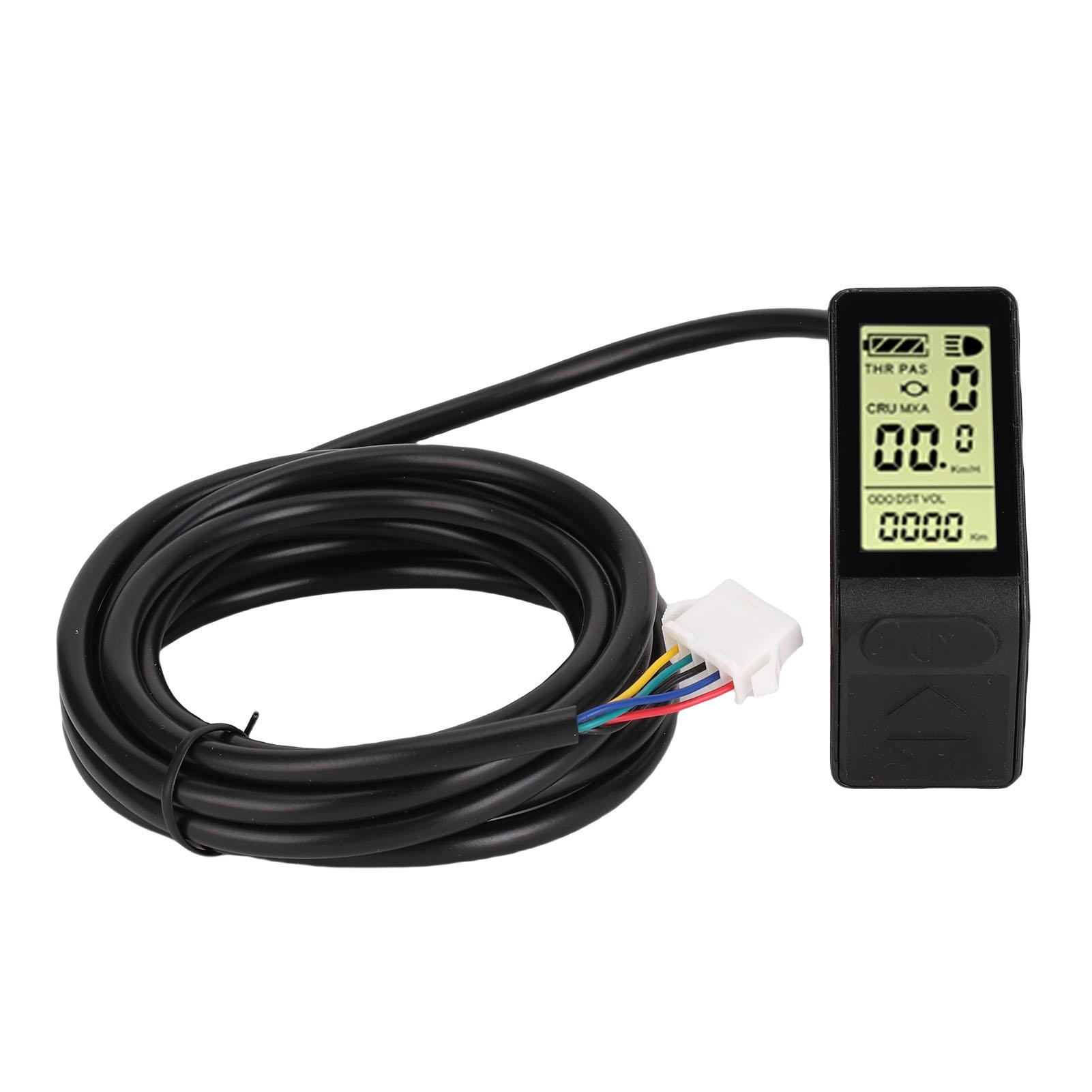 Igeteck Electric Bike Lcd Display Panel 24V 36V 48V Electric Scooter Color Lcd Display With Sm Connector External Buttons