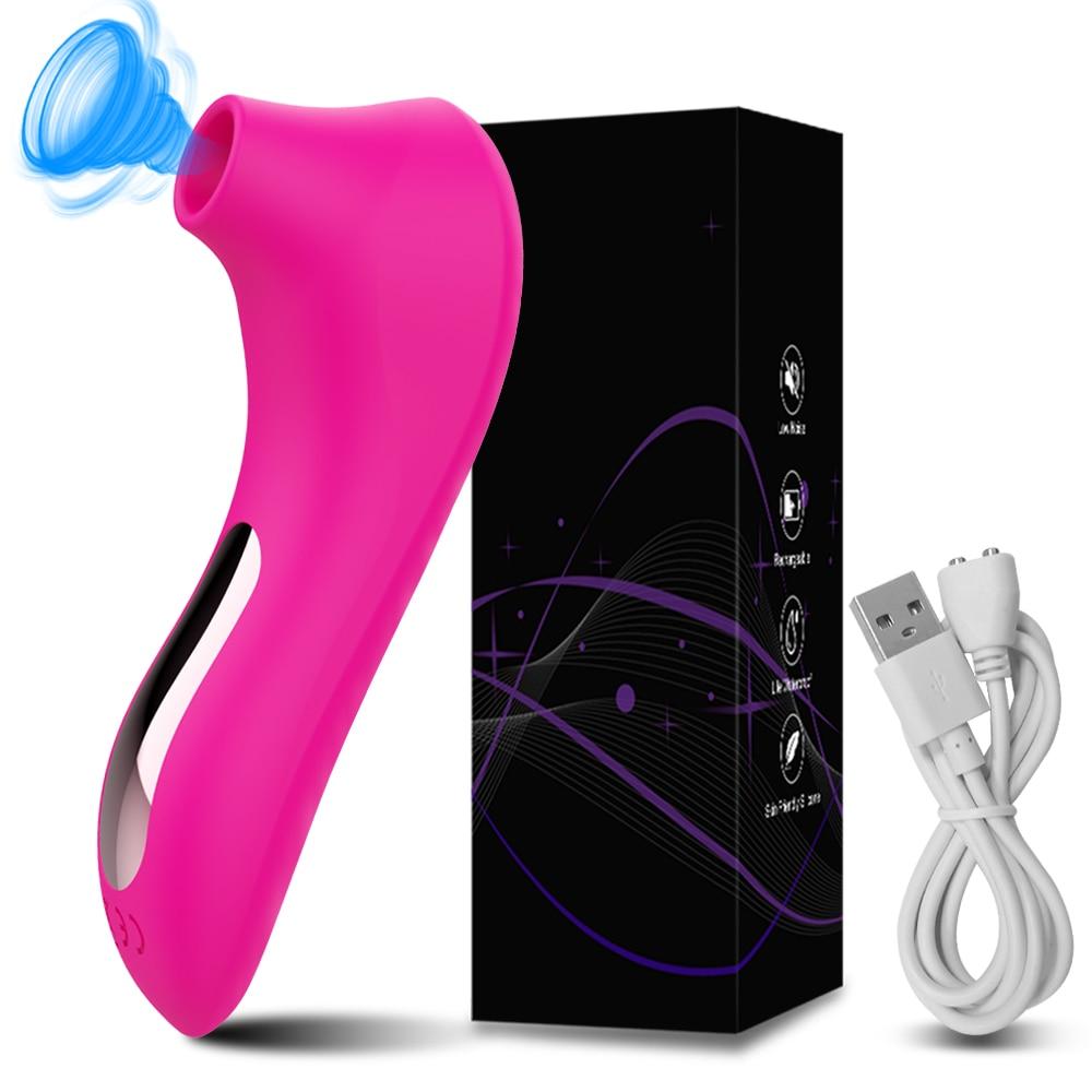 Klitsuger Vaginal sugende Vibrator Kvinnelig Klitstimulator Brystvorte Voksen Sexleketøy 18 Kvinnelige onanere Produkter