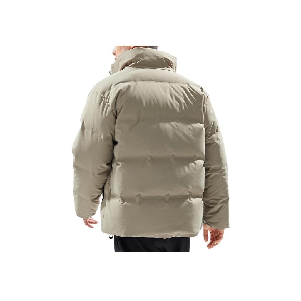 Li Ning Série péřových bund Hot Pot Vodoodpudivá Větruodolná Hřejivá Ležérní Všestranná Krátká Zimní Péřová Bunda Pánské Bundy Hnědá AYMU245-7