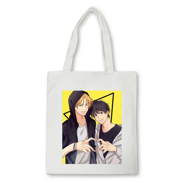 Anime Banana Fish Graphic Dámské Nákupní tašky Kabelky Látkové Plátěné Tašky Dámské y2k Opakovaně použitelné tašky přes rameno