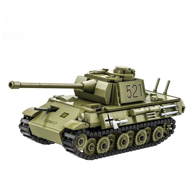 

Non-Toxic Military Series Panther Tank Building Blocks Military Panzer Army Soldiers Bricks Toys Diy Educational Toys Children Gift 4517 638Pcs